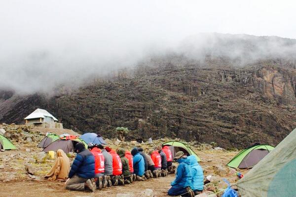 Sur le mont Kilimandjro en Tanzanie