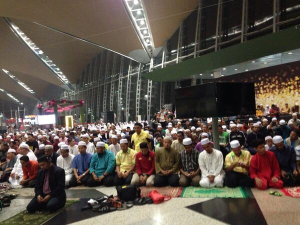 A l’aéroport de Kuala Limpur en Malaisie