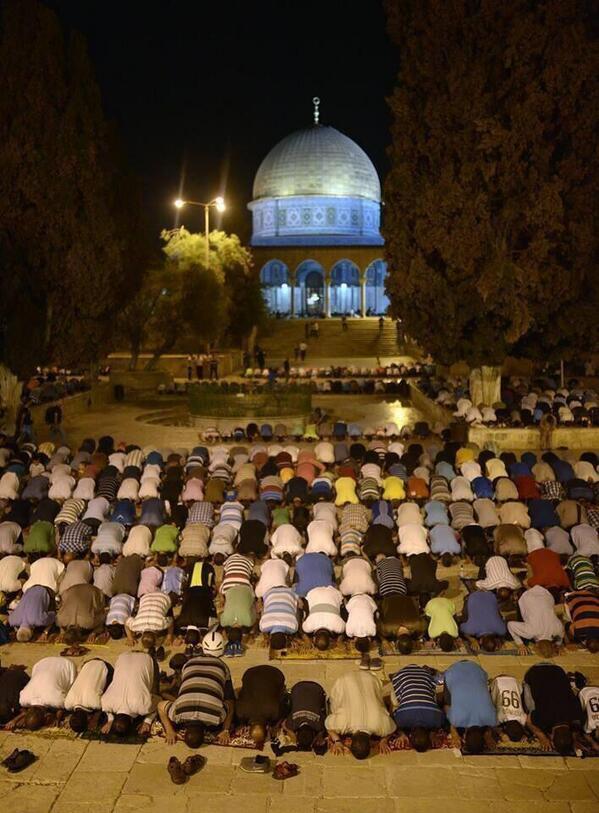 Salat Taraweeh, Masjid al-Aqsa, Palestine