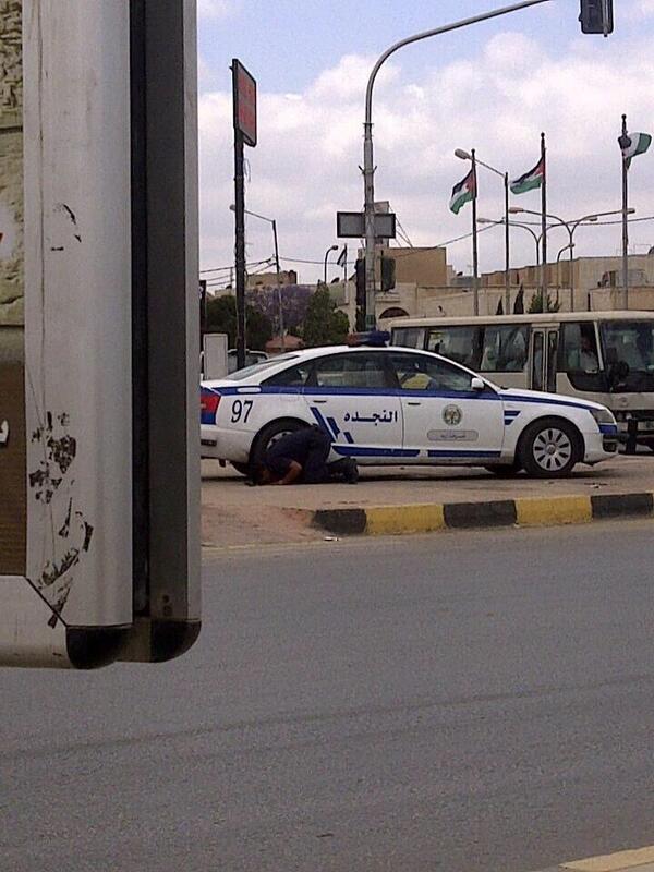 La pause du policier jordanien
